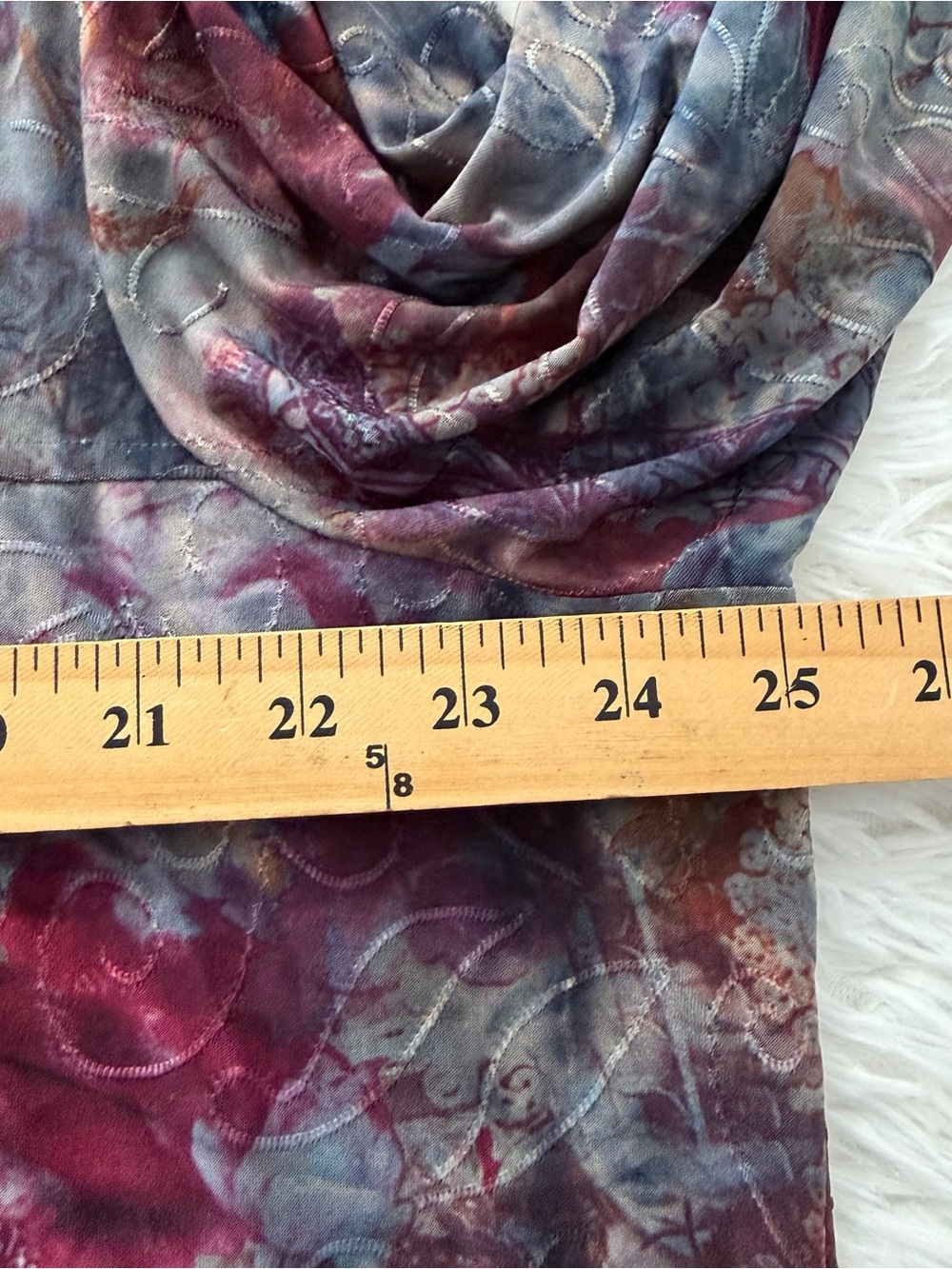 Cocomo Womens Dark Floral 3/4 Sleeve Top Size 3X Multicolor Office Stretch - Picture 5 of 7